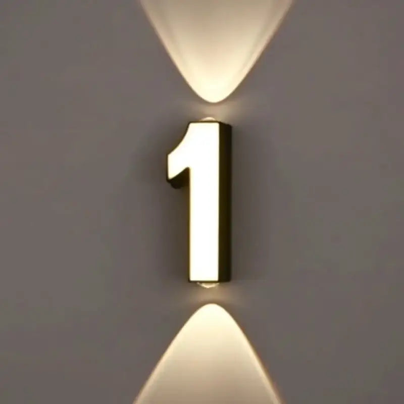 Applique Led Murale Chiffre Lumineux Design Raffiné
