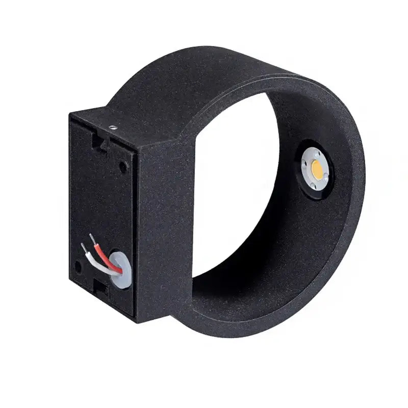 Applique Murale Circulaire Led Minimaliste Noir Et Blanc Élégante