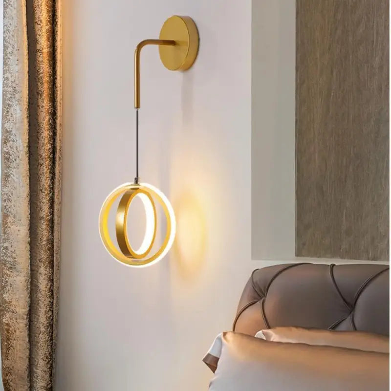 Applique Murale Contemporaine Design Noir et Or