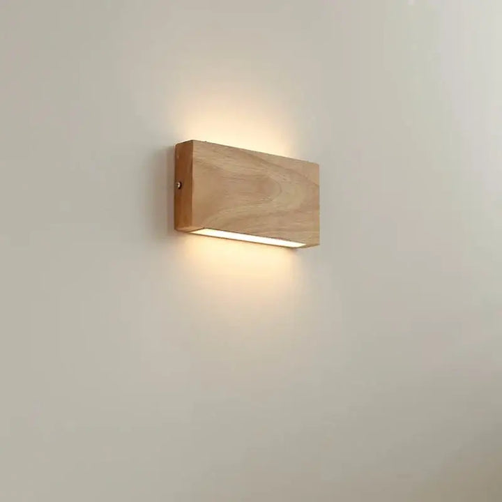 Applique Murale En Bois De Forme Rectangulaire En Marron