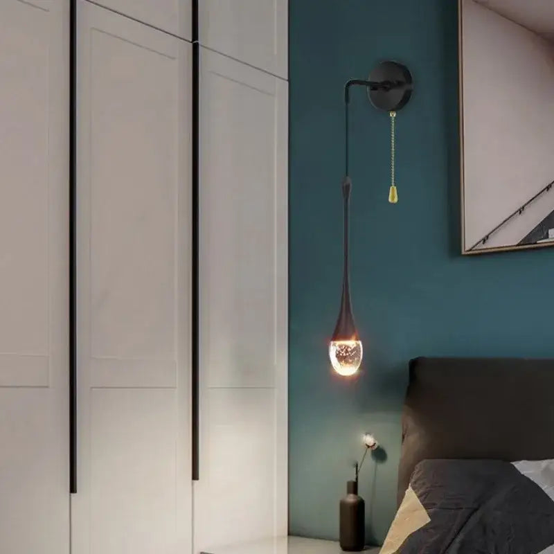 Applique Murale Goutte D’Eau Suspendue Élégante