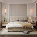 Applique Murale Dorée Avec Abat-jour Acrylique - Hauteur 55 Cm, Culot G9, Moderne - Chambre, Salon, Hôtel | Luminaire Design - 2