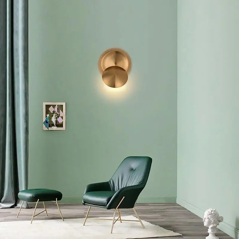 Ancien Ornement Rond En Laiton Pour Vieux Meubles Vintage - Décoration