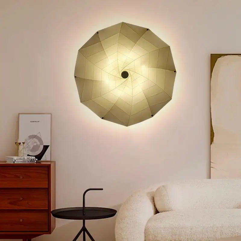 Applique Murale Origami Blanche En Aluminium