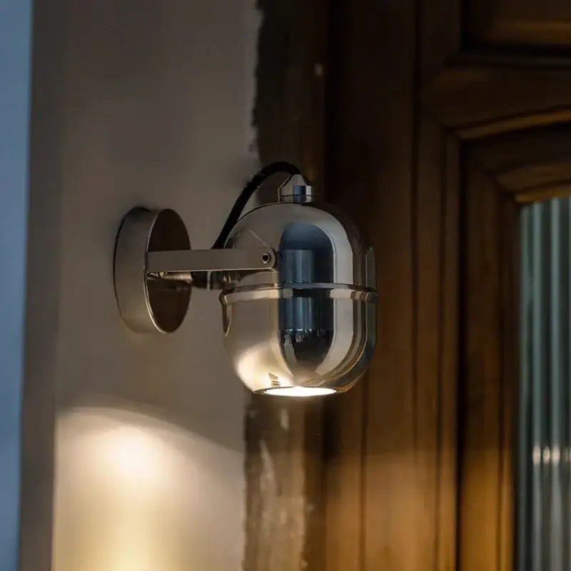 Applique Murale Originale De Couleur Argentée Et Chrome