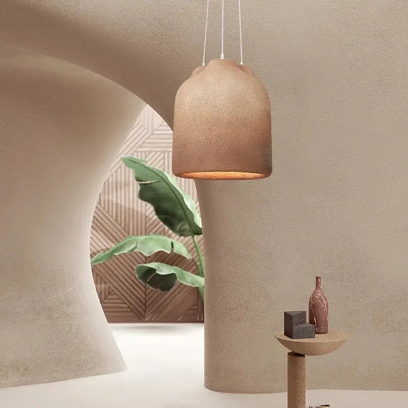 Suspension Design En Céramique Noire Ou Beige Élégante