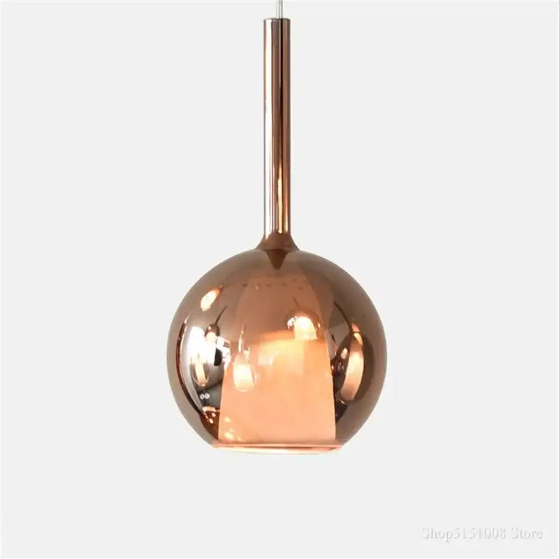 Suspension Luminaire En Boule De Verre Teinté