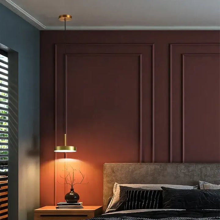 Suspension Luminaire Épurée Au Style Minimaliste Cylindrique