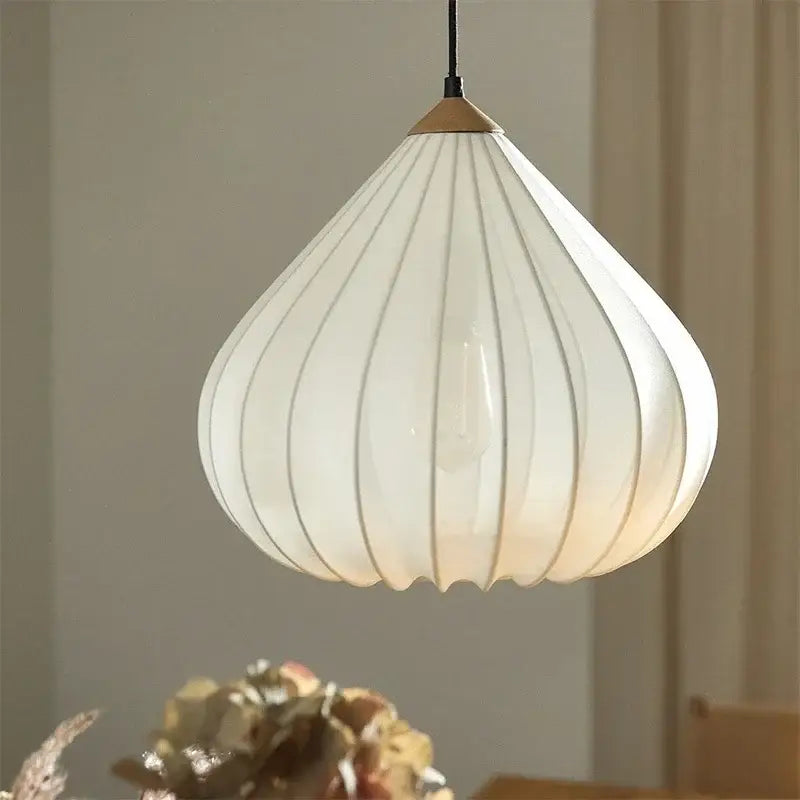 Suspension Luminaire Moderne en Papier Sculpté Design Élégant