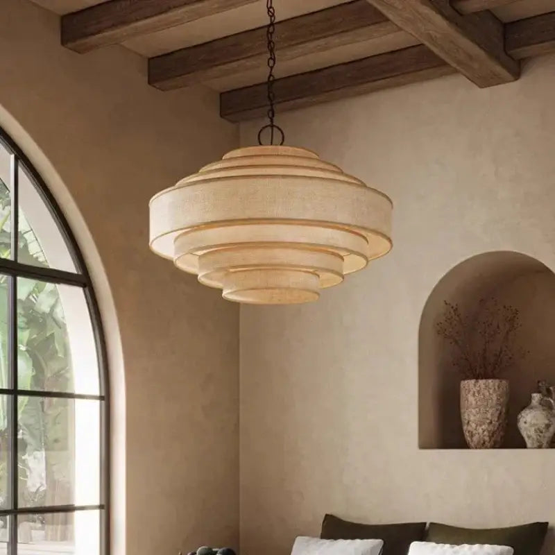 Suspension Luminaire Moderne En Rotin Naturel Design Élégant