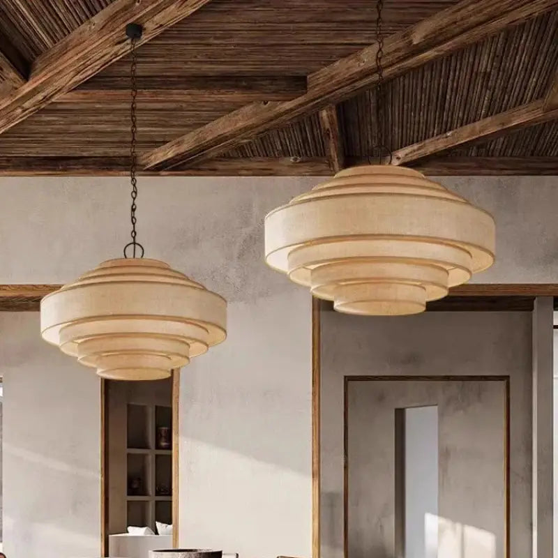 Suspension Luminaire Moderne En Rotin Naturel Design Élégant