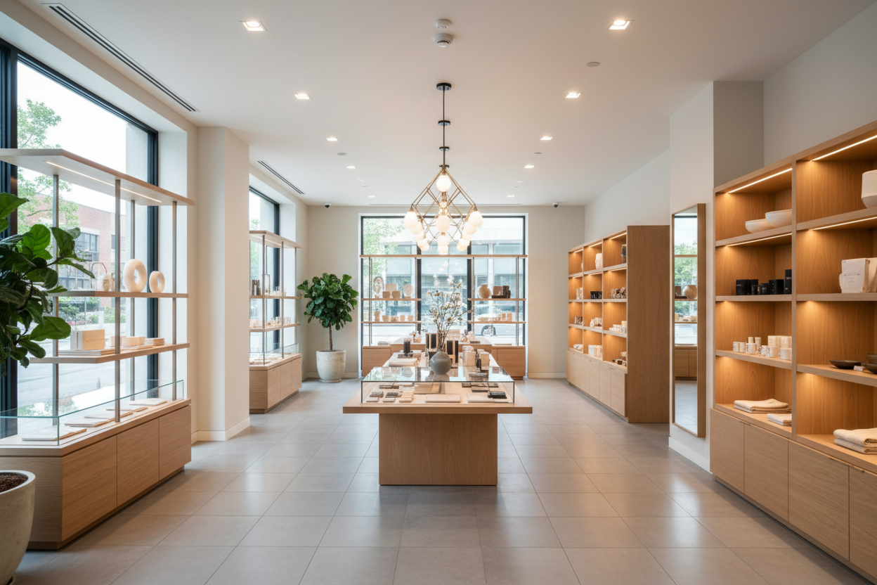 Comment choisir l'éclairage d'un magasin