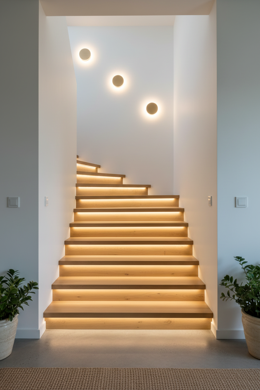 Comment installer l'éclairage d'escalier