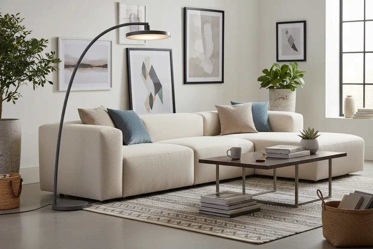 Lampadaire Gris
