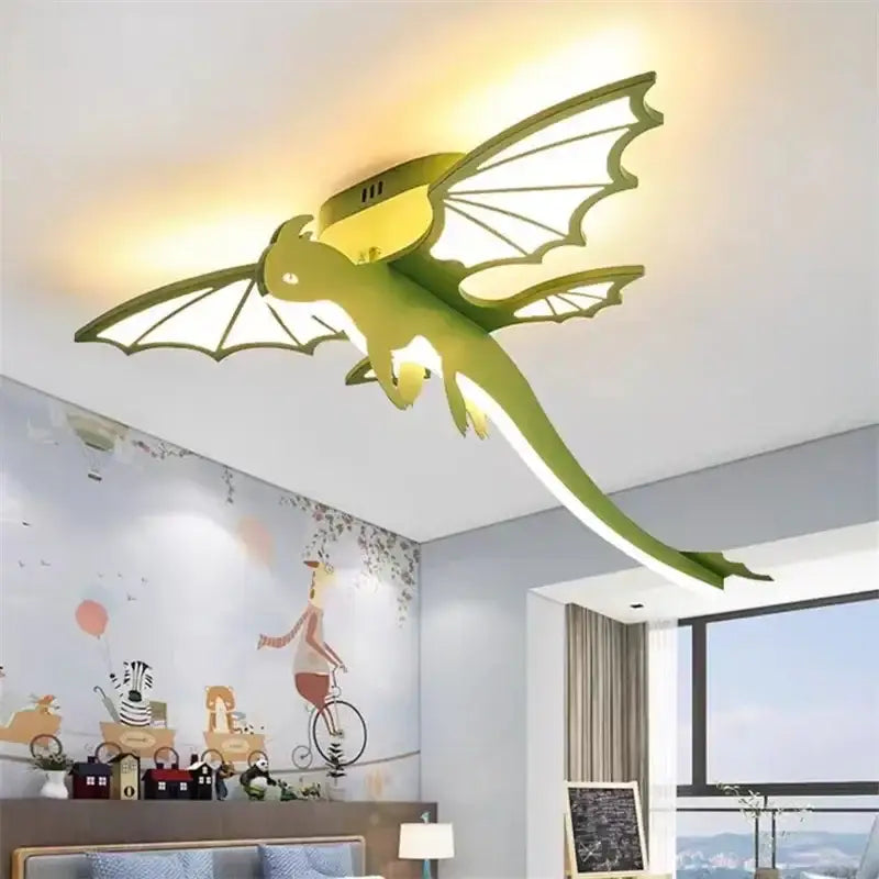 Plafonnier luminaire dinosaur design original pour enfant style unique