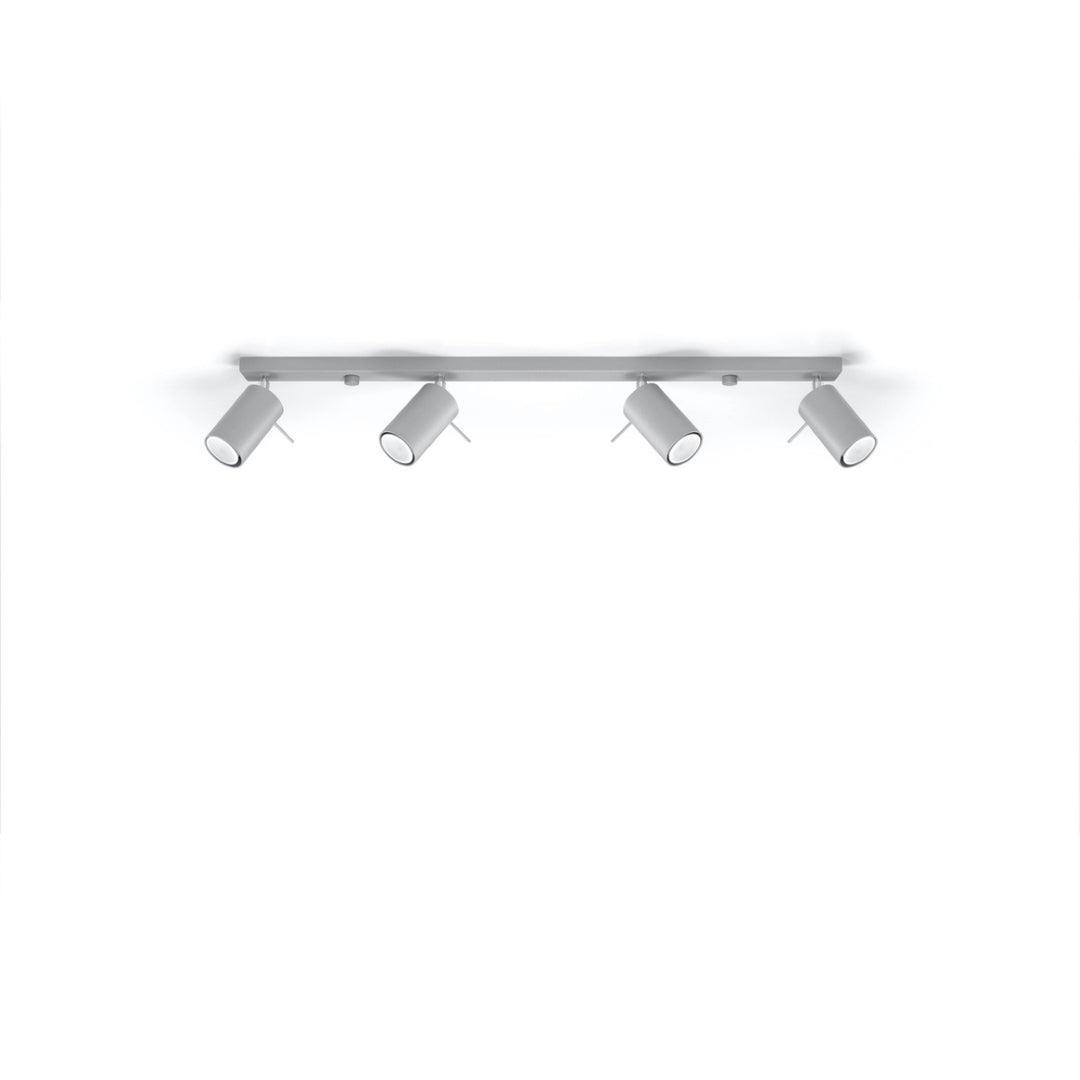 Luminaire Plafonnier gris éteinte, vue rapprochée