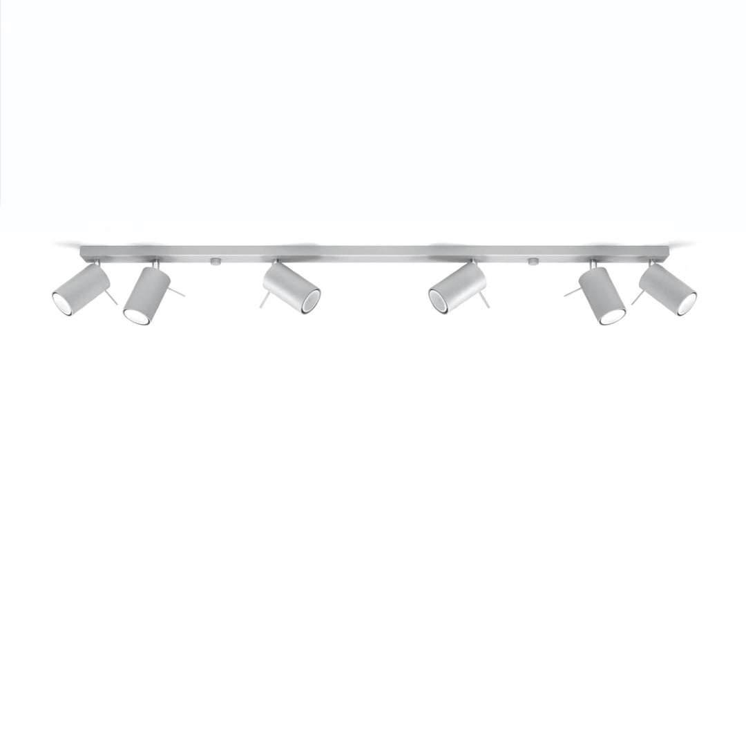 Luminaire Plafonnier gris éteinte, vue rapprochée