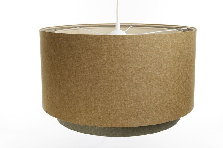 Suspension Luminaire | RATTAN Diffuser (Jaune Moutarde/Gris Vert/Ecru)