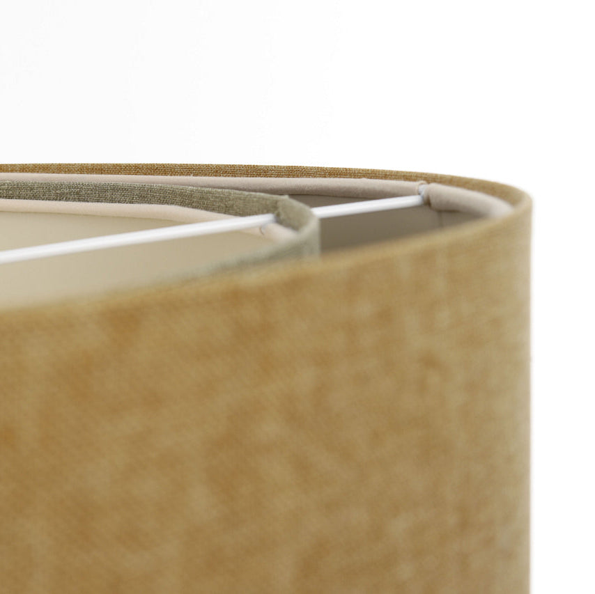Suspension Luminaire | RATTAN Diffuser (Jaune Moutarde/Gris Vert/Ecru)