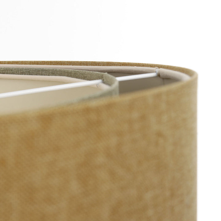 Suspension Luminaire | RATTAN Diffuser (Jaune Moutarde/Gris Vert/Ecru)