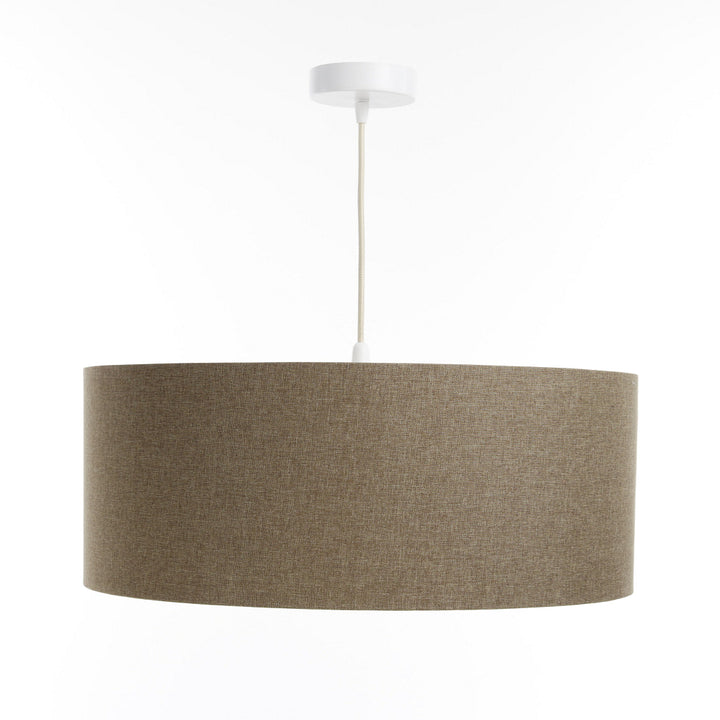 Suspension Luminaire | DUO BOHO ELEGANT (Marron Sable/Écru)
