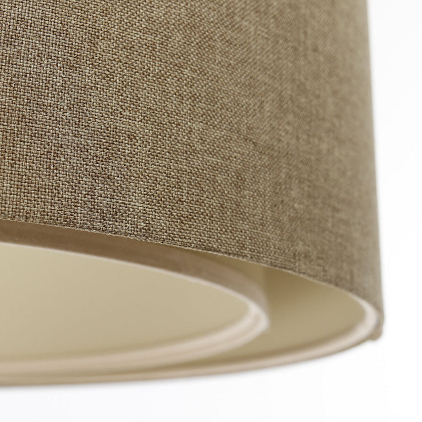 Suspension Luminaire | DUO BOHO ELEGANT (Marron Sable/Écru)
