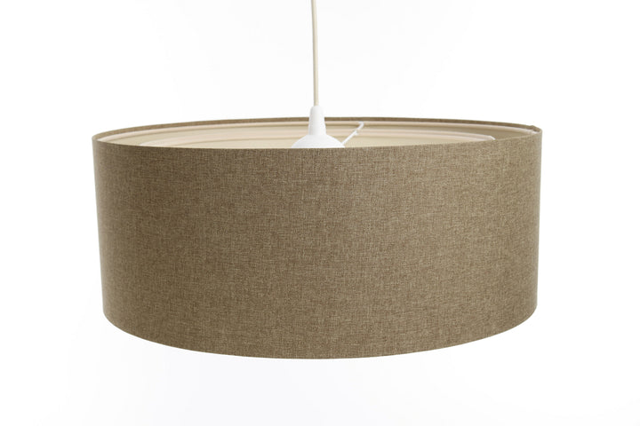 Suspension Luminaire | DUO BOHO ELEGANT (Marron Sable/Écru)