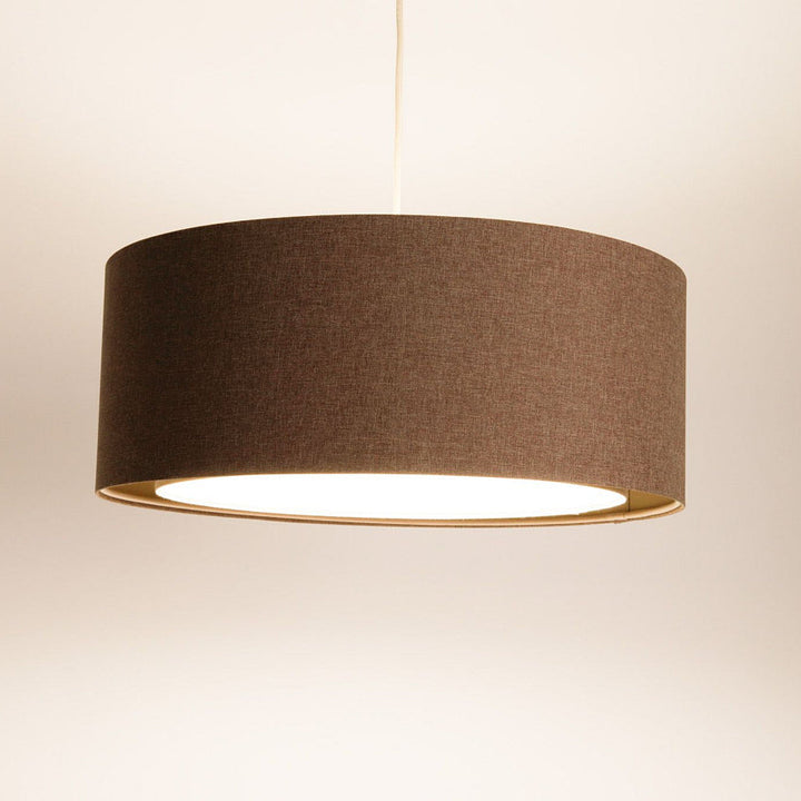 Suspension Luminaire | DUO BOHO ELEGANT (Marron Sable/Écru)