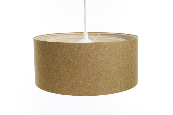 Suspension Luminaire | BOHO ELEGANT (Jaune Moutarde/Écru)