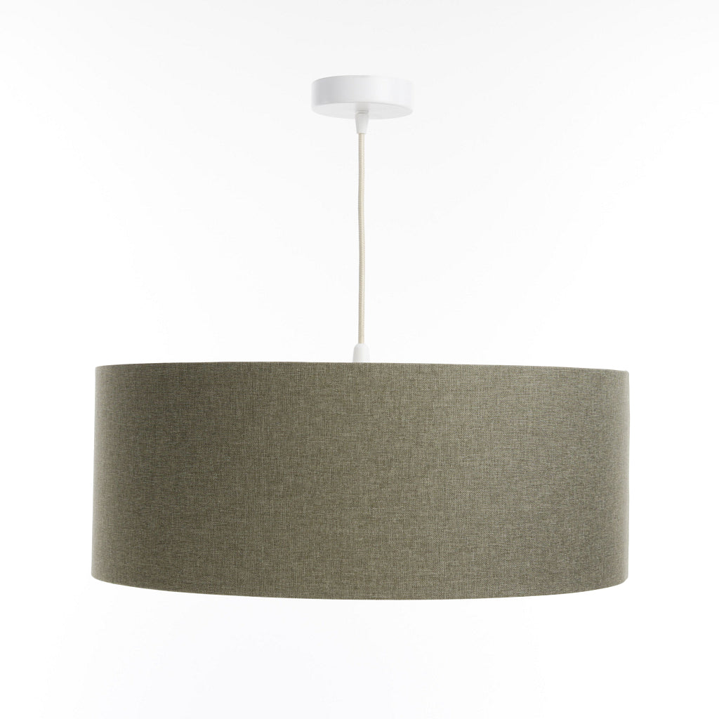 Suspension Luminaire | DUO BOHO ELEGANT  (Vert Gris/Écru)
