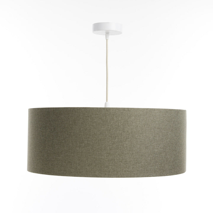 Suspension Luminaire | DUO BOHO ELEGANT  (Vert Gris/Écru)