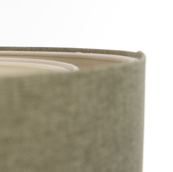Suspension Luminaire | DUO BOHO ELEGANT  (Vert Gris/Écru)
