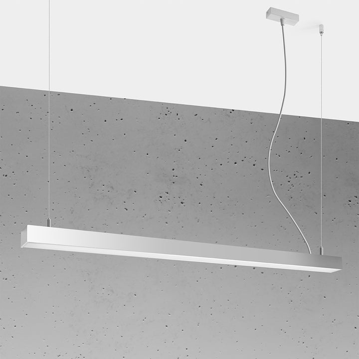 Suspension linéaire PINNE gris éteinte, suspendue