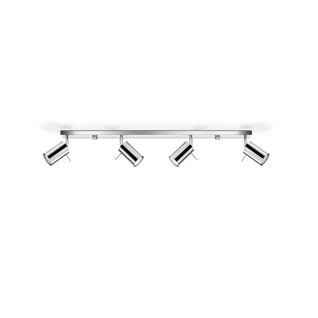 Luminaire Plafonnier chrome éteinte, vue rapprochée