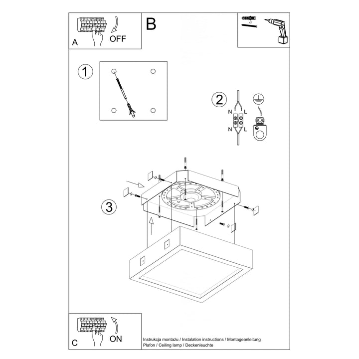 Luminaire Plafonnier| RIZA (Béton)