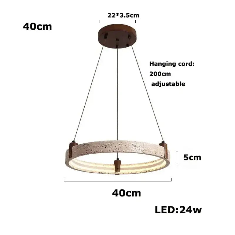 Suspension led design moderne élégant marron beige chic