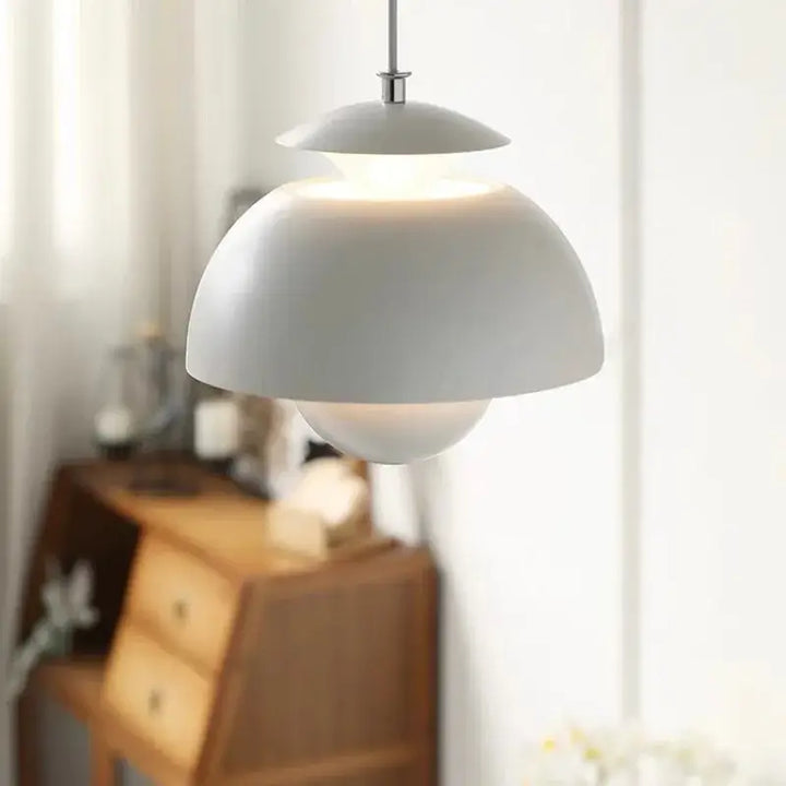 Suspension luminaire design épuré en métal au style contemporain