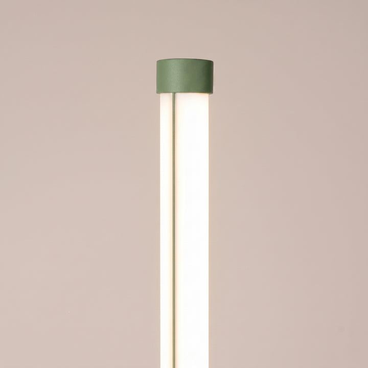 Lampadaire TRANG sauge détail du sommet du tube