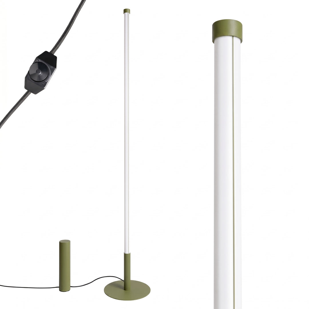 Lampadaire TRANG vert olive détail du câble