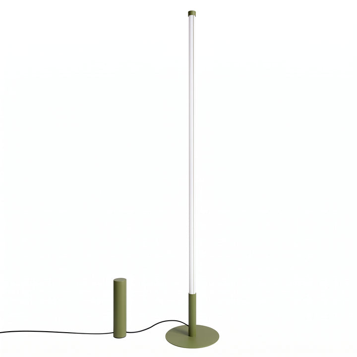 Lampadaire TRANG vert olive vue d'ensemble