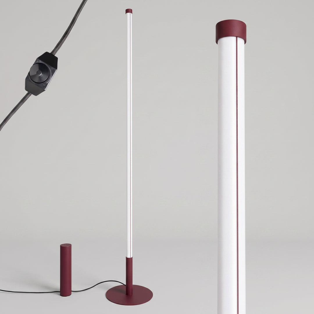 Lampadaire TRANG bordeaux détail du câble