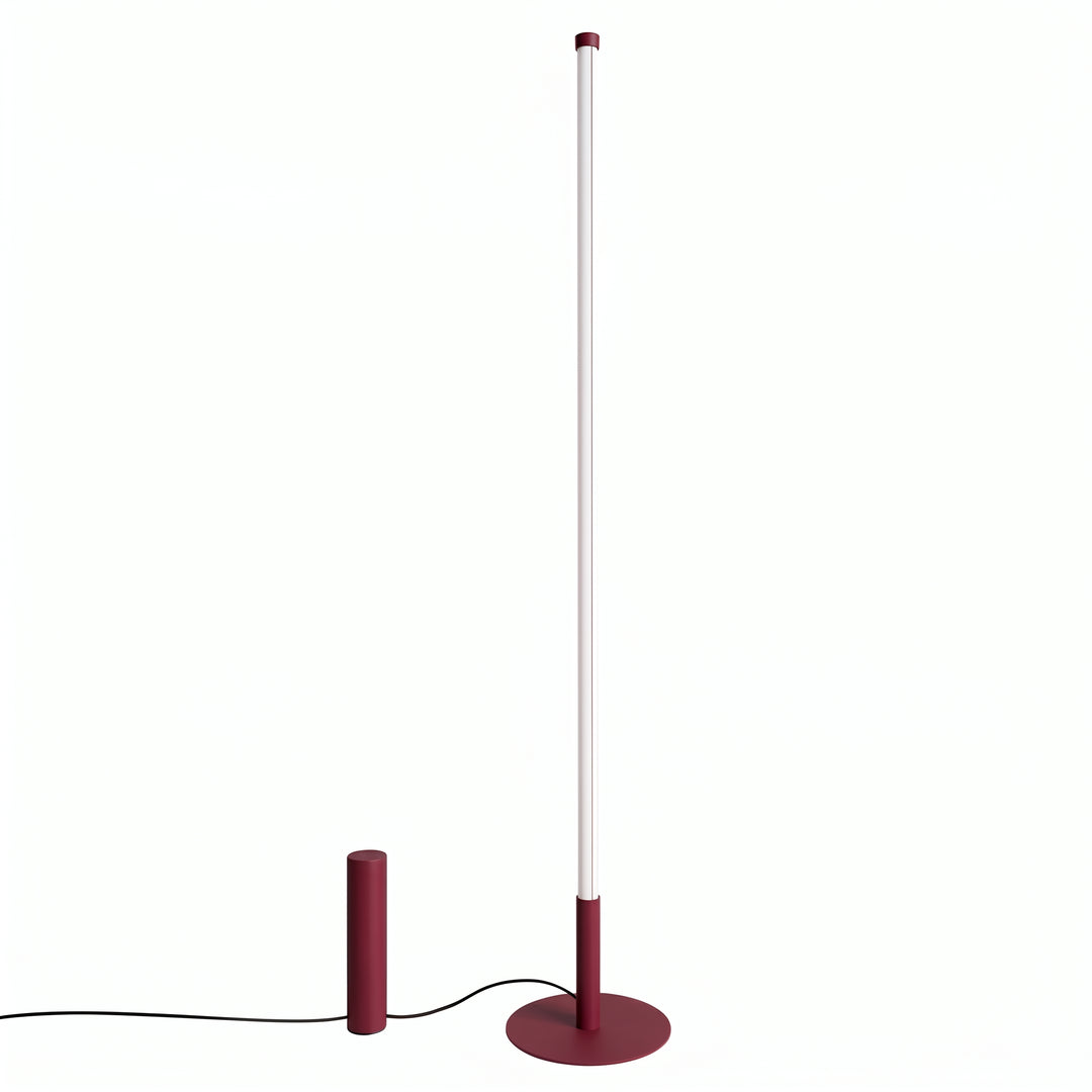 Lampadaire TRANG bordeaux vue d'ensemble