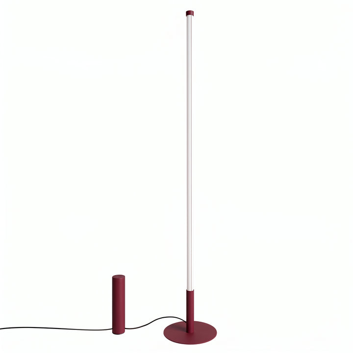 Lampadaire TRANG bordeaux vue d'ensemble