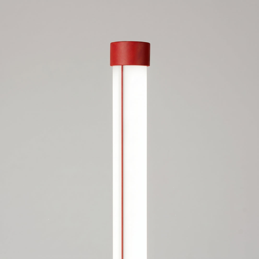 Lampadaire TRANG rouge détail du sommet du tube