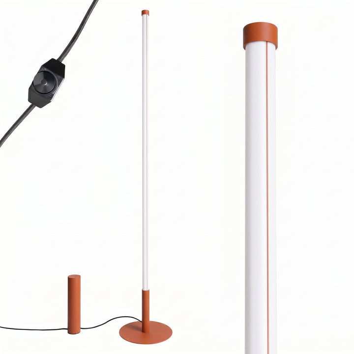 Lampadaire TRANG ocre rouge détail du câble