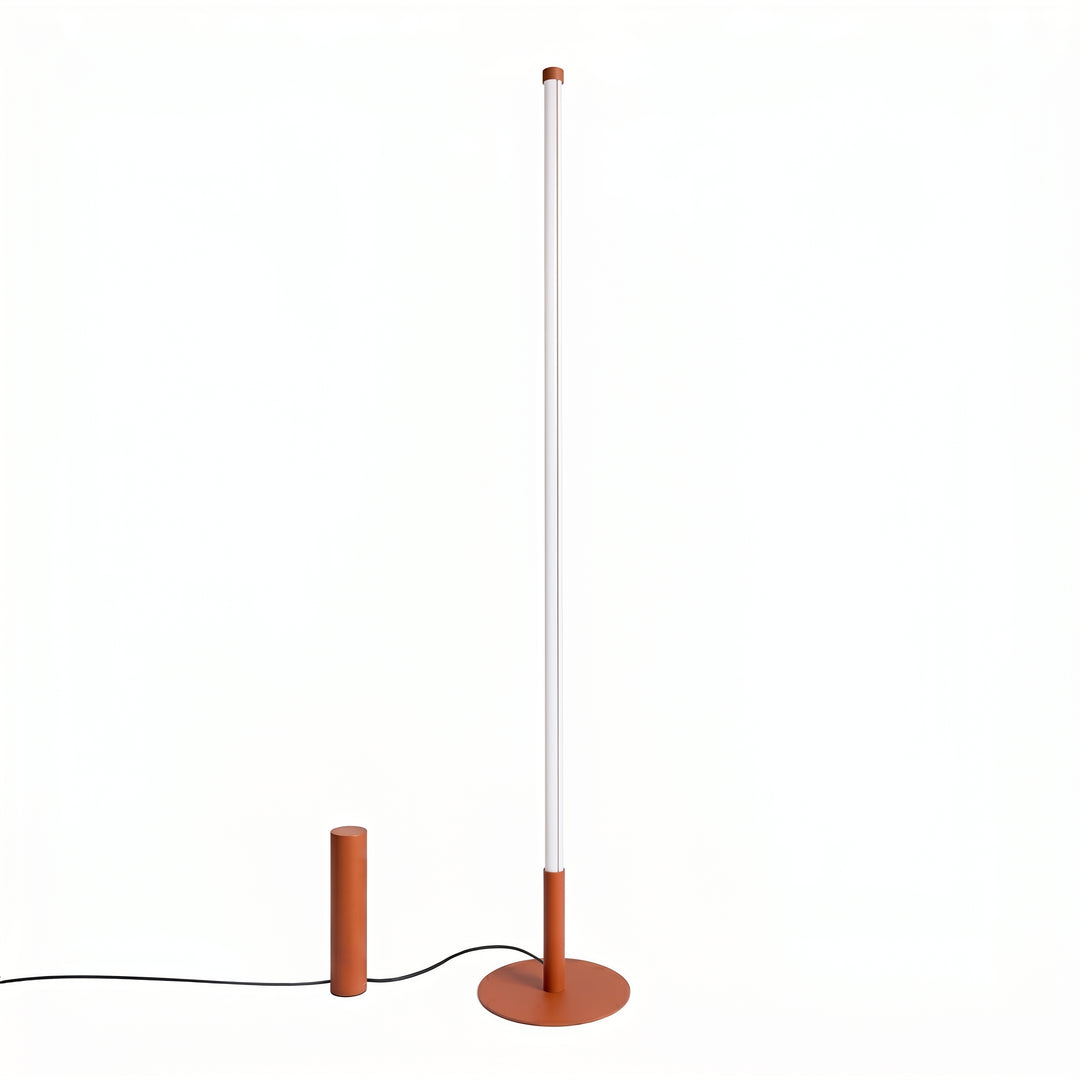 Lampadaire TRANG ocre rouge vue d'ensemble