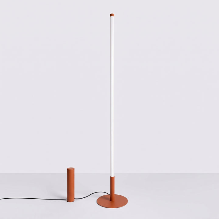Suspension tube bois et acier blanc/bois naturel éteinte