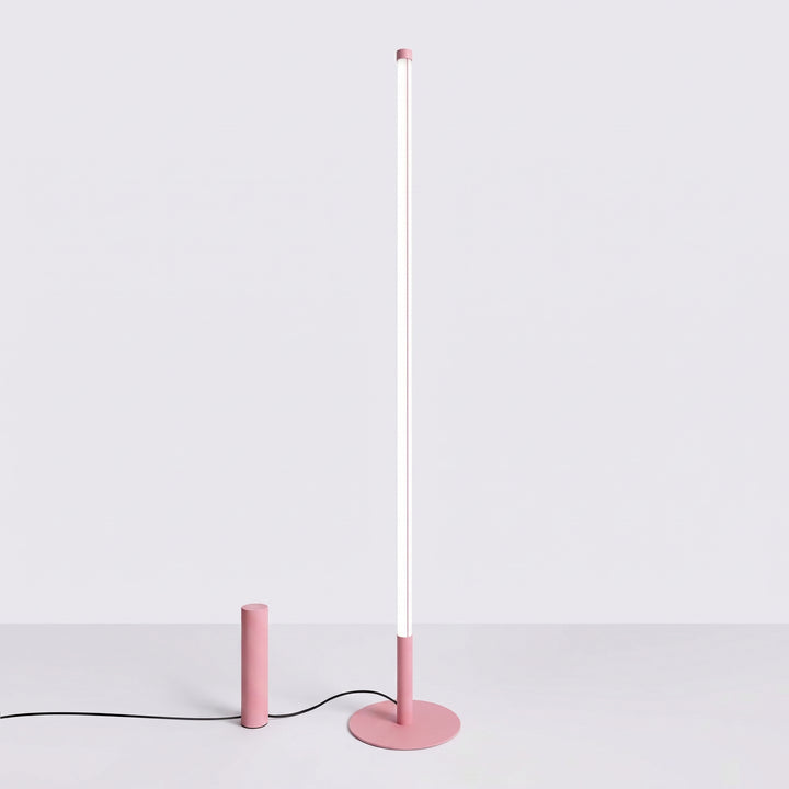 Suspension tube bois et acier noir/bois naturel éteinte