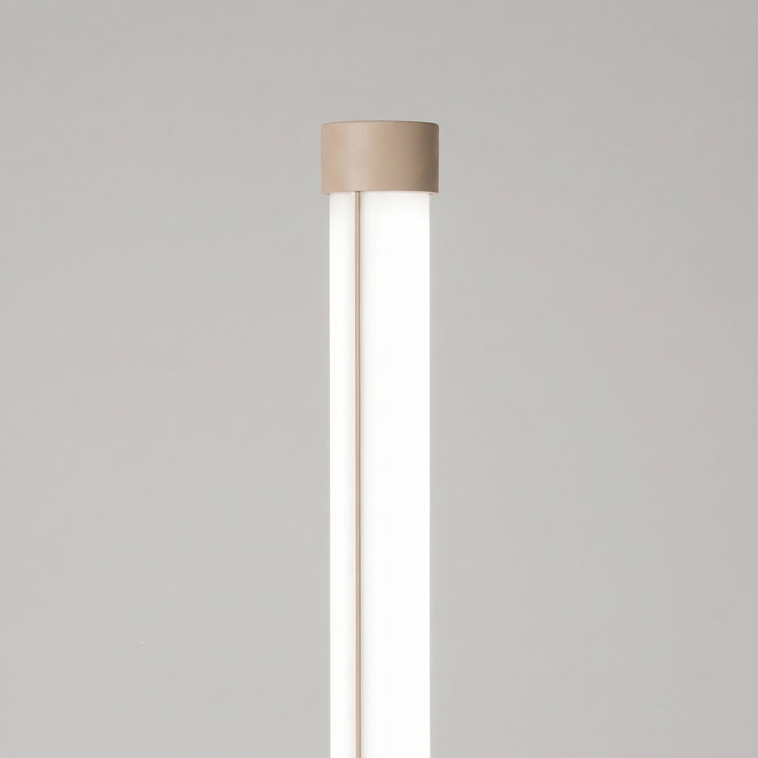 Lampadaire TRANG taupe détail du sommet du tube