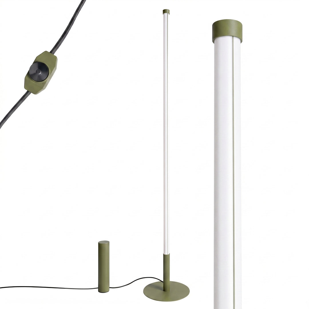 Lampadaire TRANG vert olive détail du câble